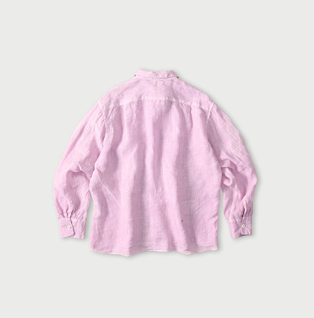 45 Plant Dyed Indian Linen 908 Marchal Shirt Back