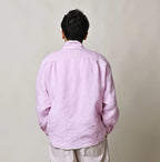 45 Plant Dyed Indian Linen 908 Marchal Shirt Male Model