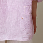 45 Plant Dyed Indian Linen 908 Marchal Shirt Detail