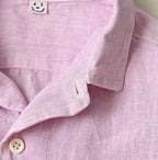 45 Plant Dyed Indian Linen 908 Marchal Shirt Detail