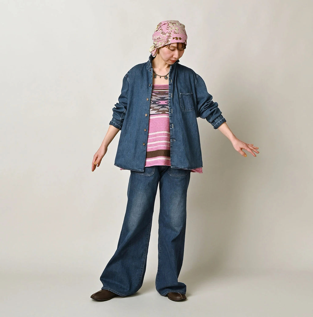 45 Petit Denim 908 Marchal Shirt Female Model