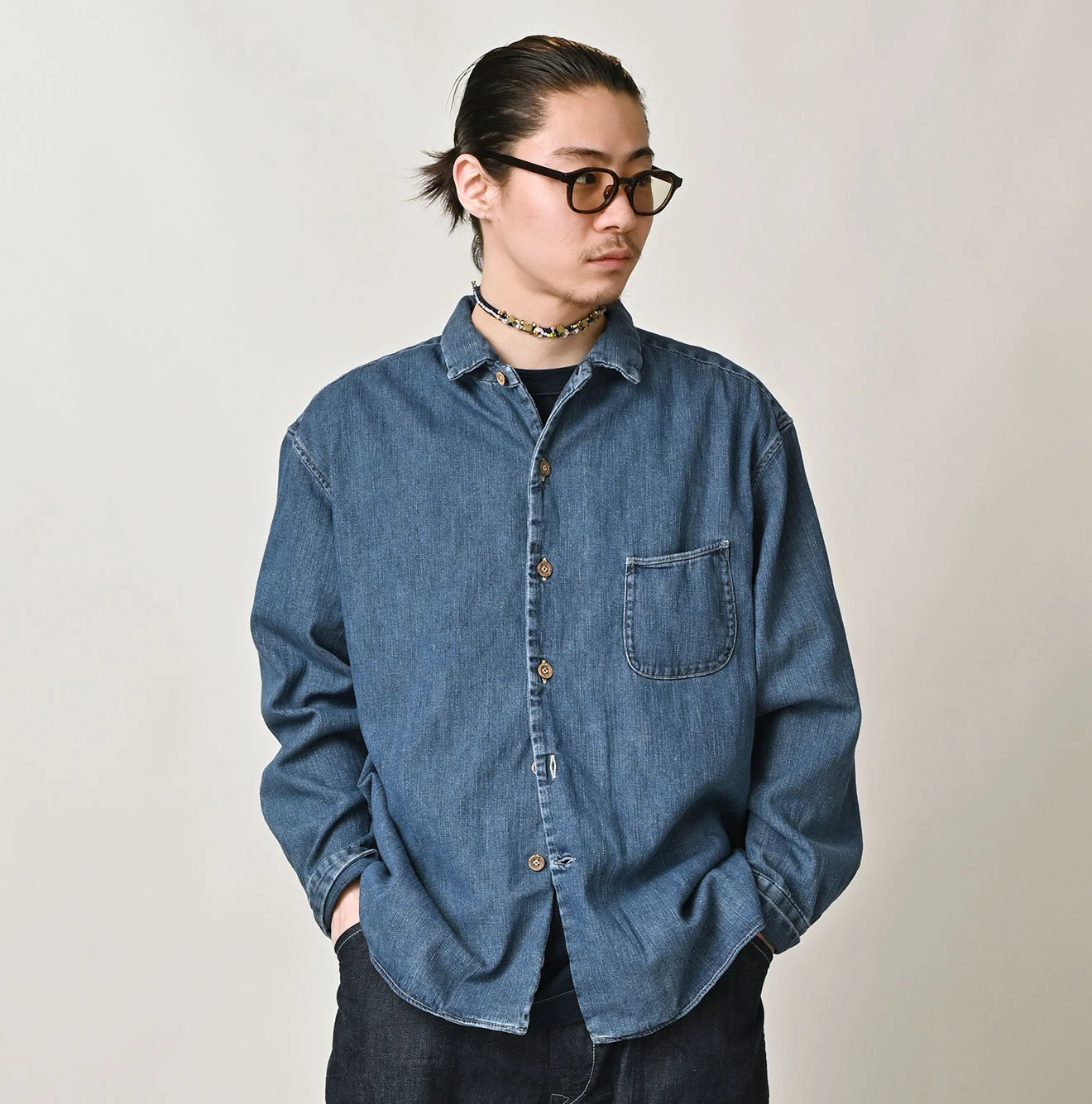45 Petit Denim 908 Marchal Shirt Male Model