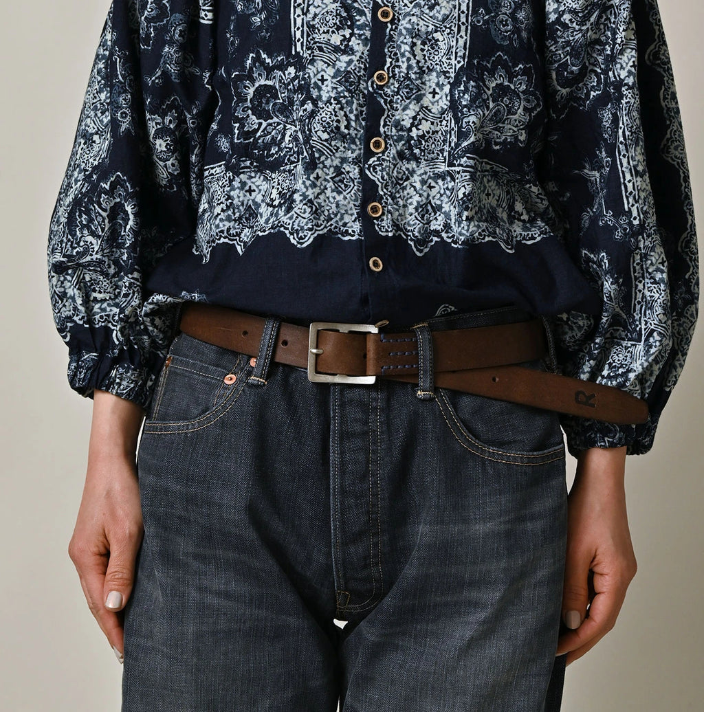 Montana Vintage Leather Belt Medium Female Model