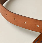 Montana Vintage Leather Belt Medium Detail