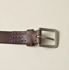 Montana Vintage Leather Belt Narrow Detail
