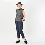 Rye Mugi Streched Denim Sabrina Slacks Female Model