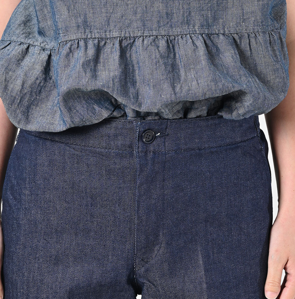 Rye Mugi Streched Denim Sabrina Slacks Detail