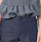 Rye Mugi Streched Denim Sabrina Slacks Detail