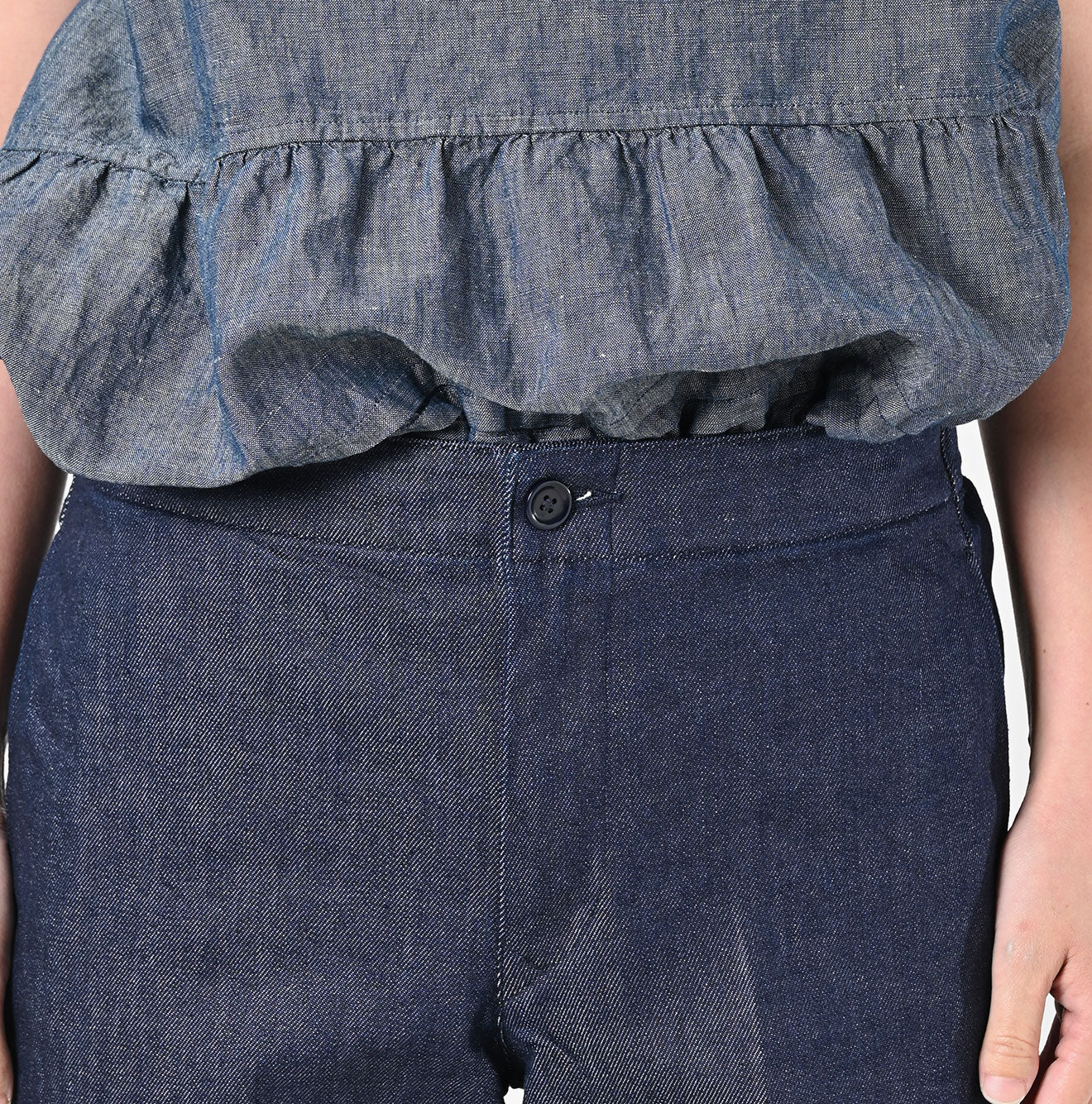 Rye Mugi Streched Denim Sabrina Slacks Detail