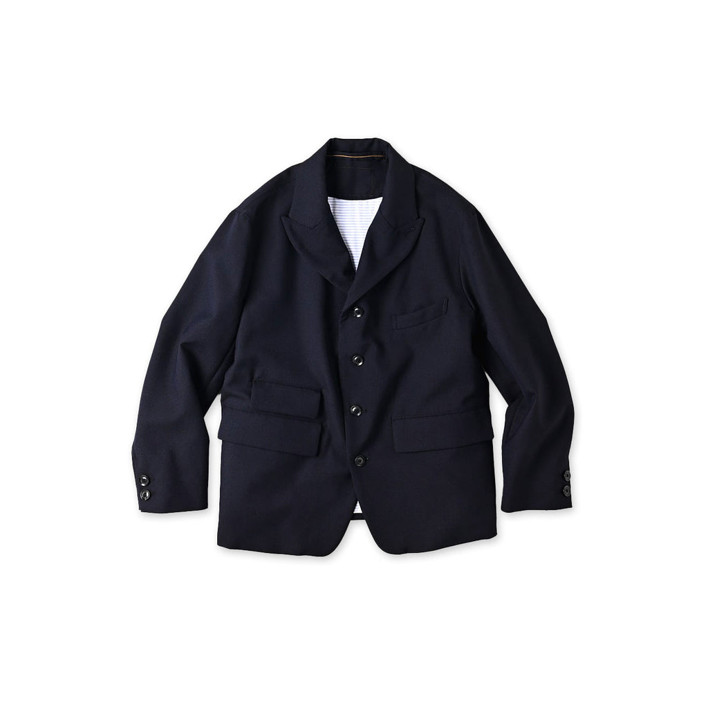 Wool Hop Sack 908 Jacketer Navy