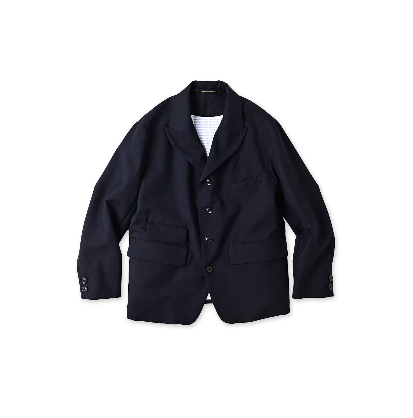Wool Hop Sack 908 Jacketer Navy