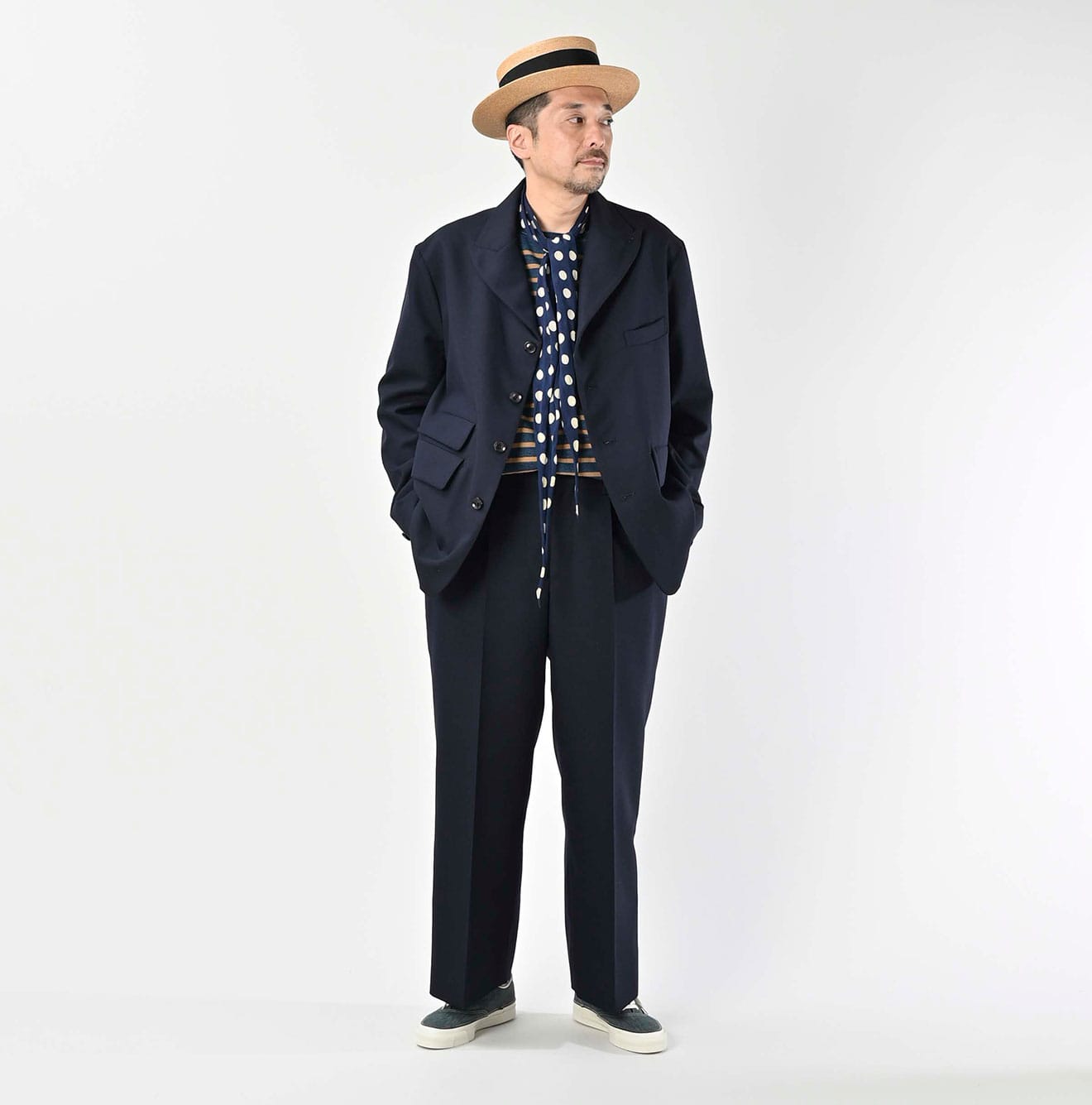Wool Hop Sack 908 Jacketer Male Model