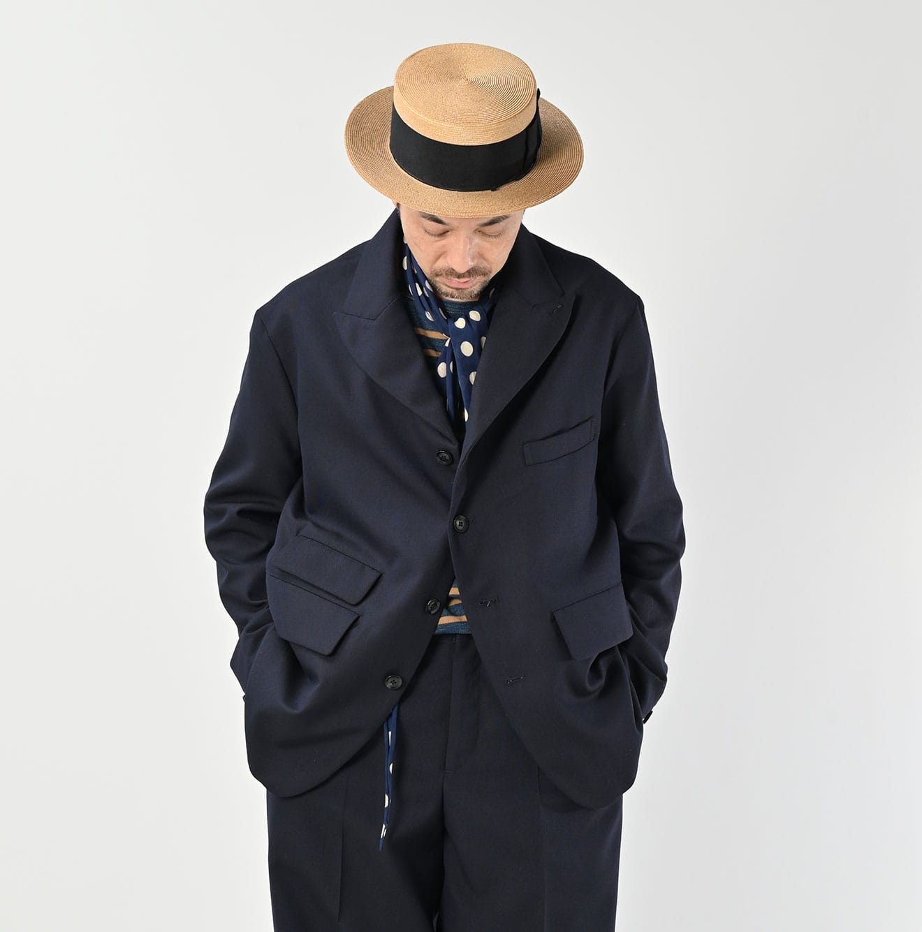 Wool Hop Sack 908 Jacketer Male Model