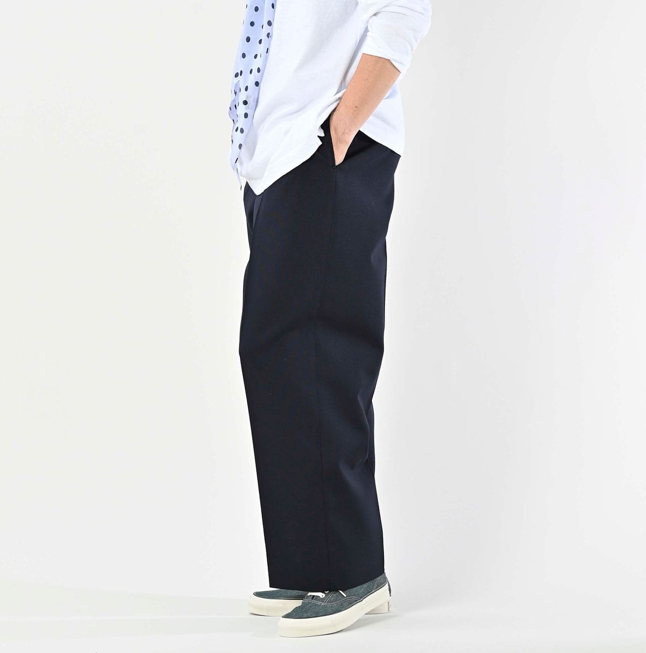Hop Sack Baggy Pants Male Model