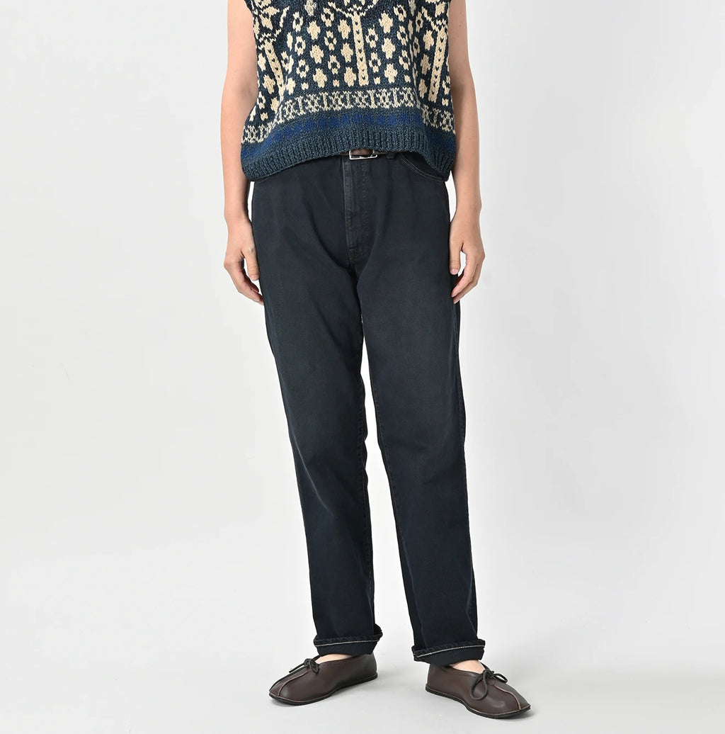 Futatabi Rye Mugi Black Denim Crosby 5 Syou Female Model