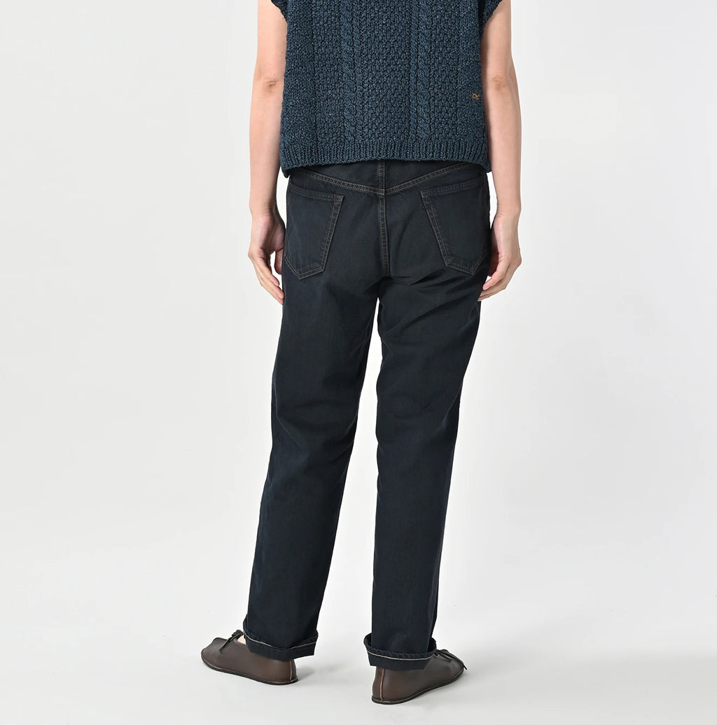 Futatabi Rye Mugi Black Denim Crosby 5 Syou Female Model