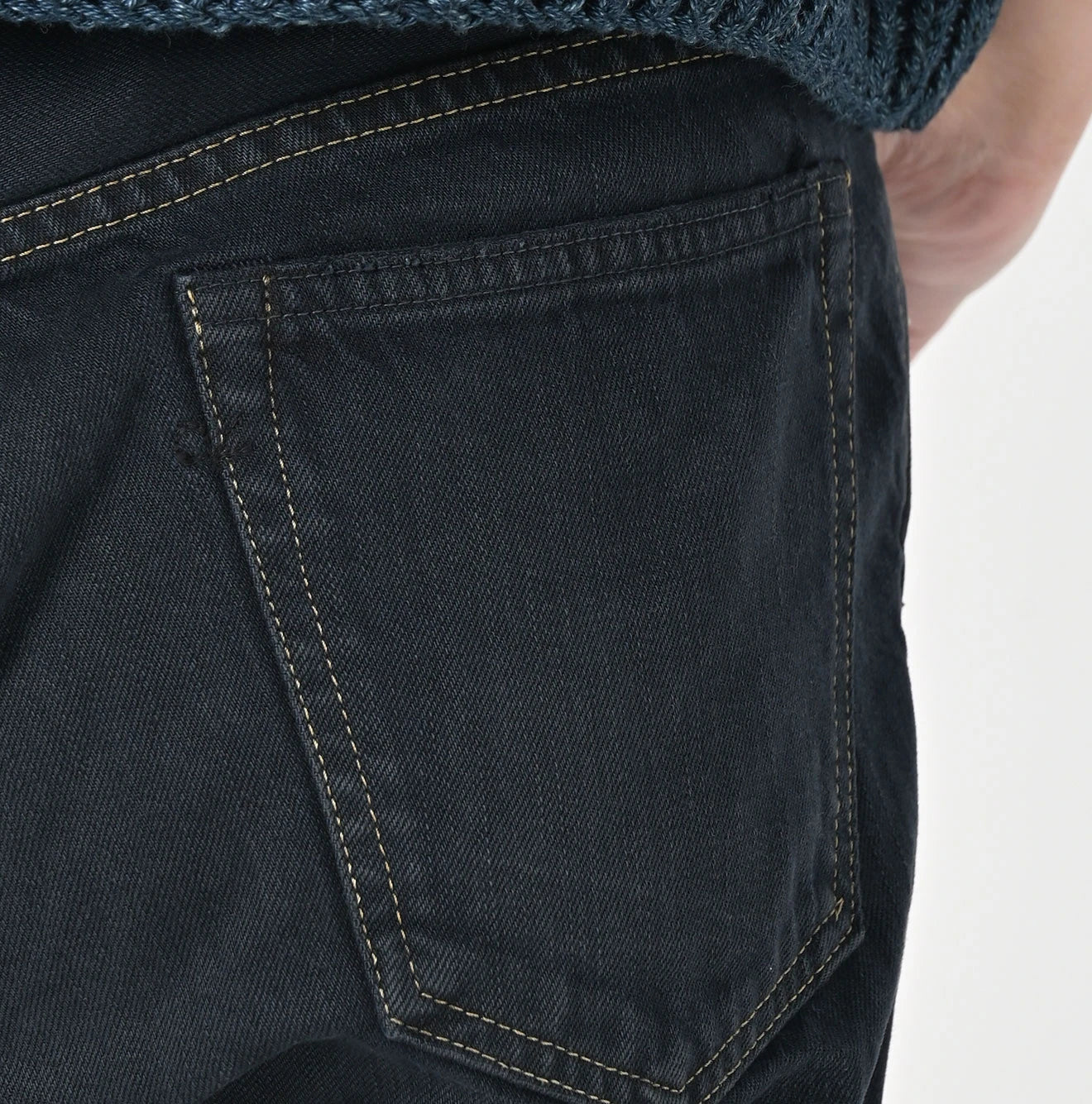 Futatabi Rye Mugi Black Denim Crosby 5 Syou Detail
