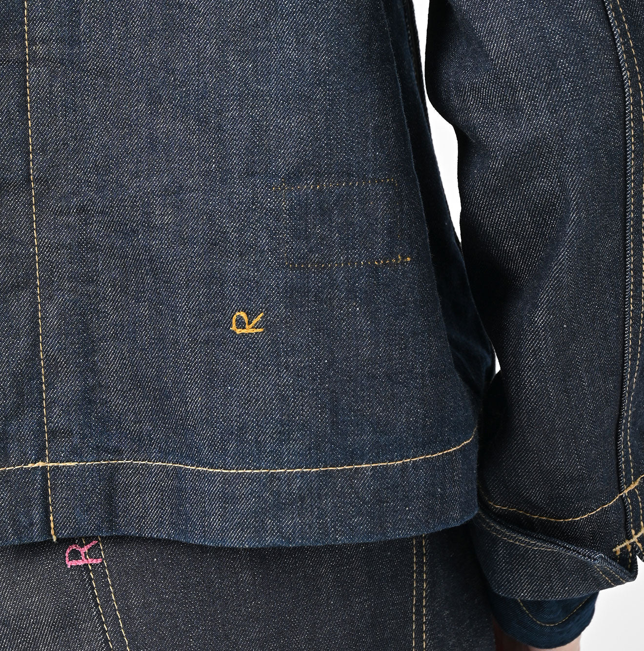Rye Mugi Denim Lehua Jacket Nou Detail