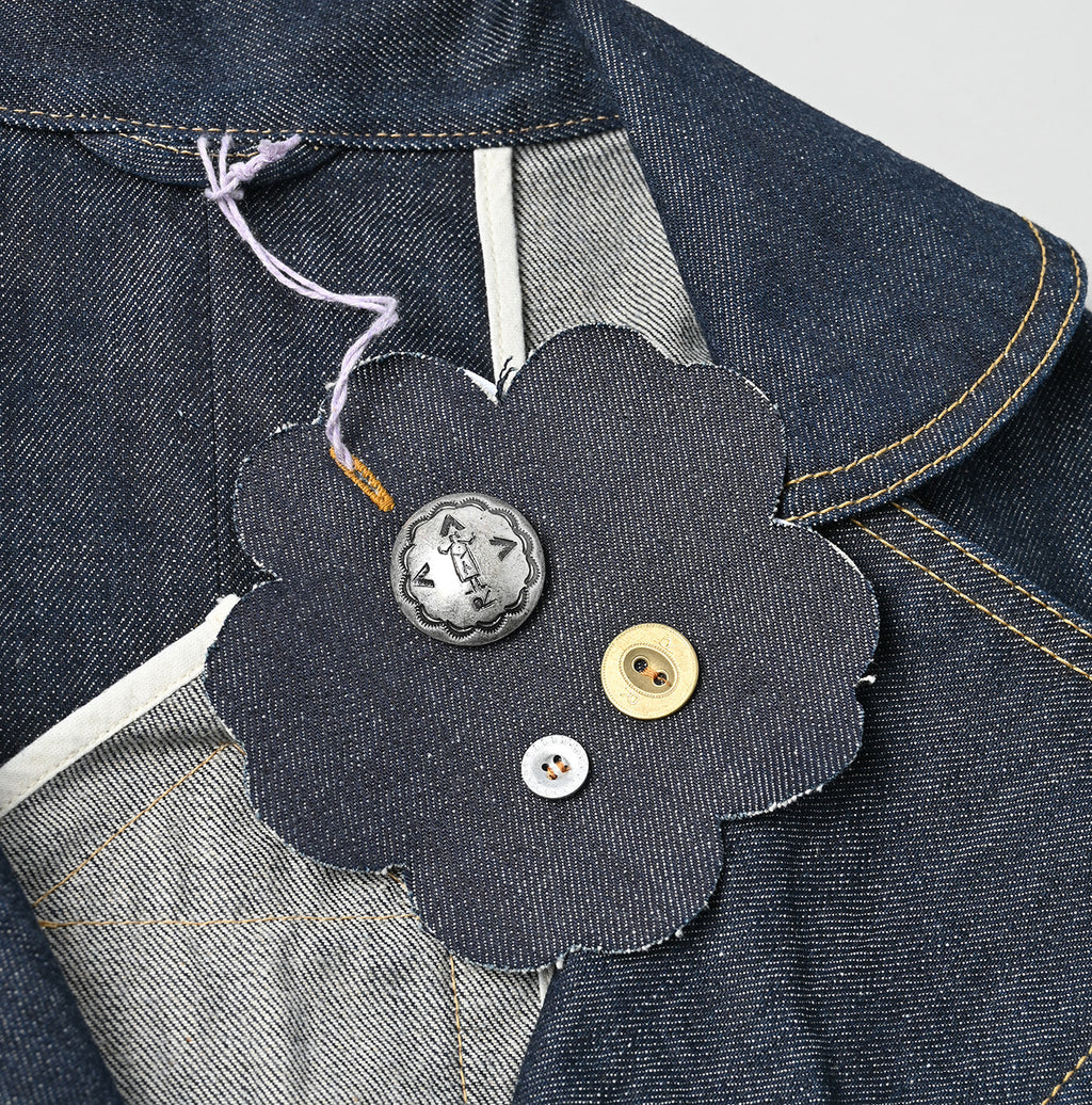 Rye Mugi Denim Lehua Jacket Nou Detail