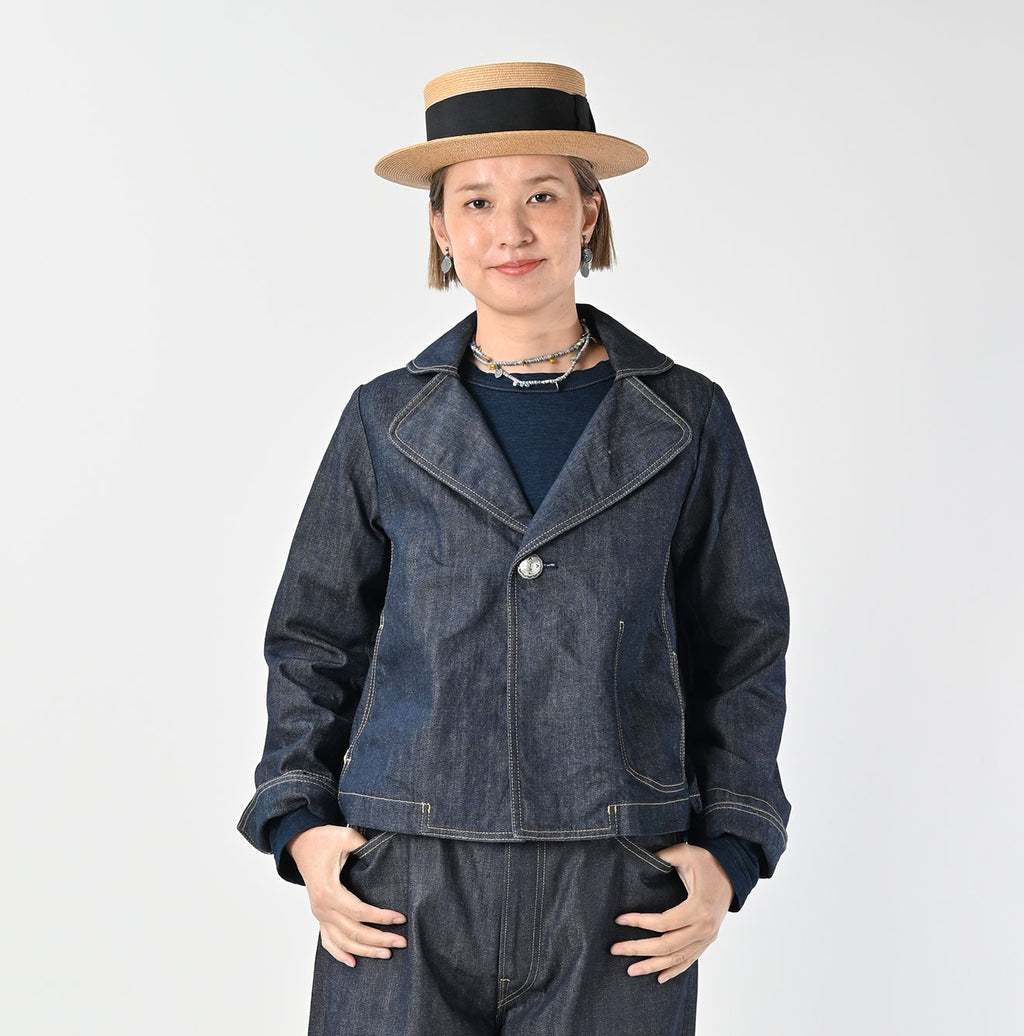 Rye Mugi Denim Lehua Jacket Nou Female Model