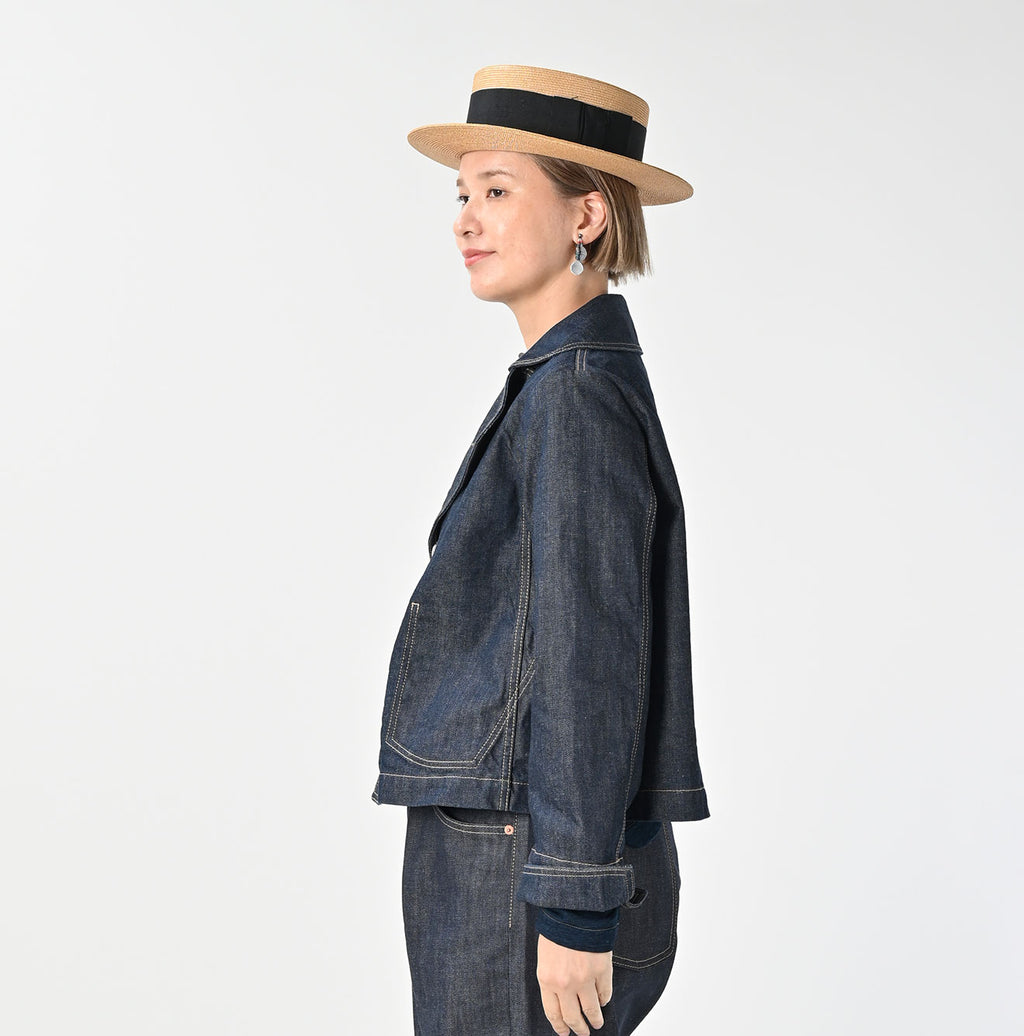 Rye Mugi Denim Lehua Jacket Nou Female Model