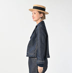 Rye Mugi Denim Lehua Jacket Nou Female Model