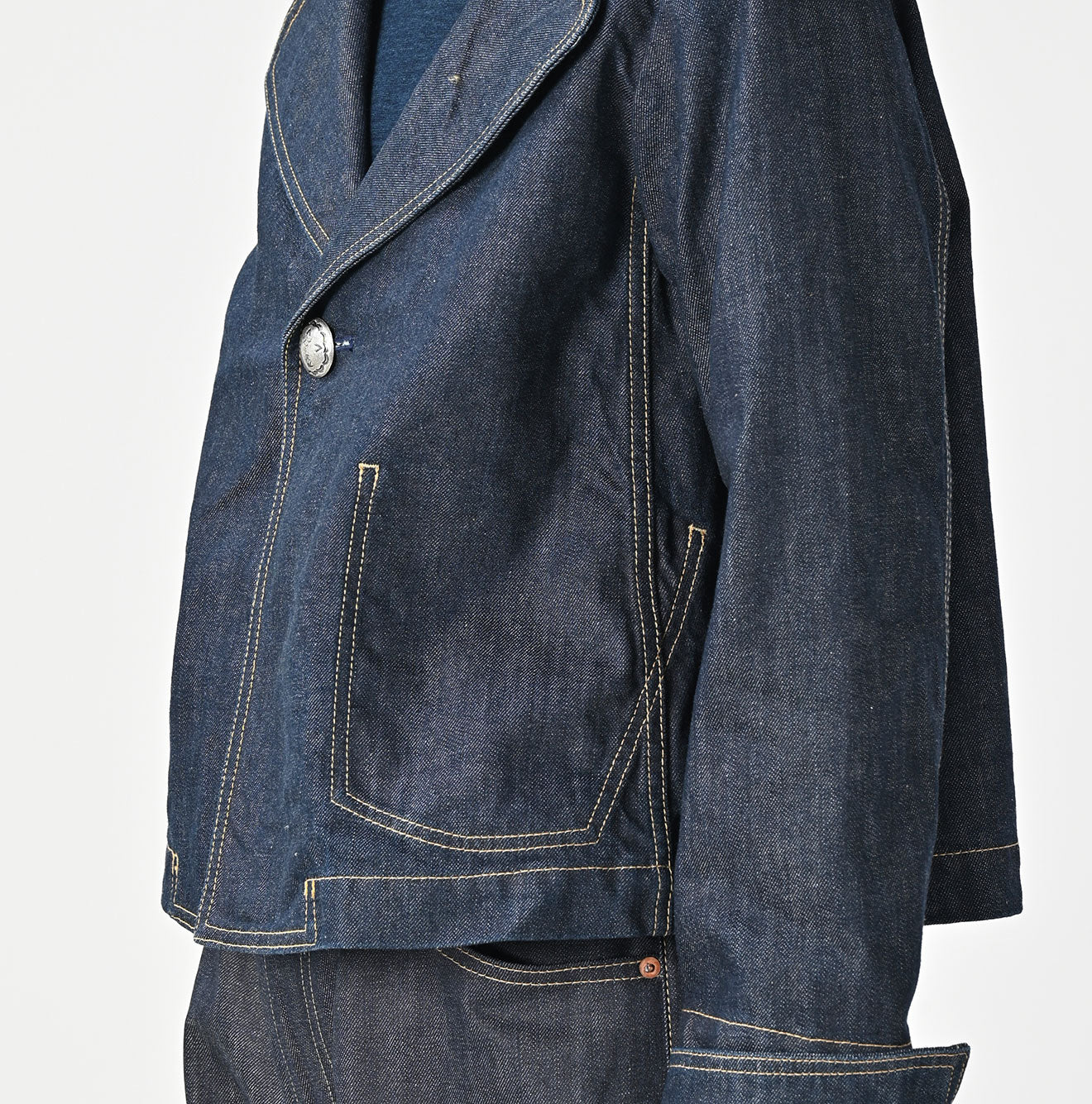 Rye Mugi Denim Lehua Jacket Nou Detail