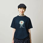 Su.zu.mi. Indigo Taiko-Yaro 908 45 Star T-Shirt