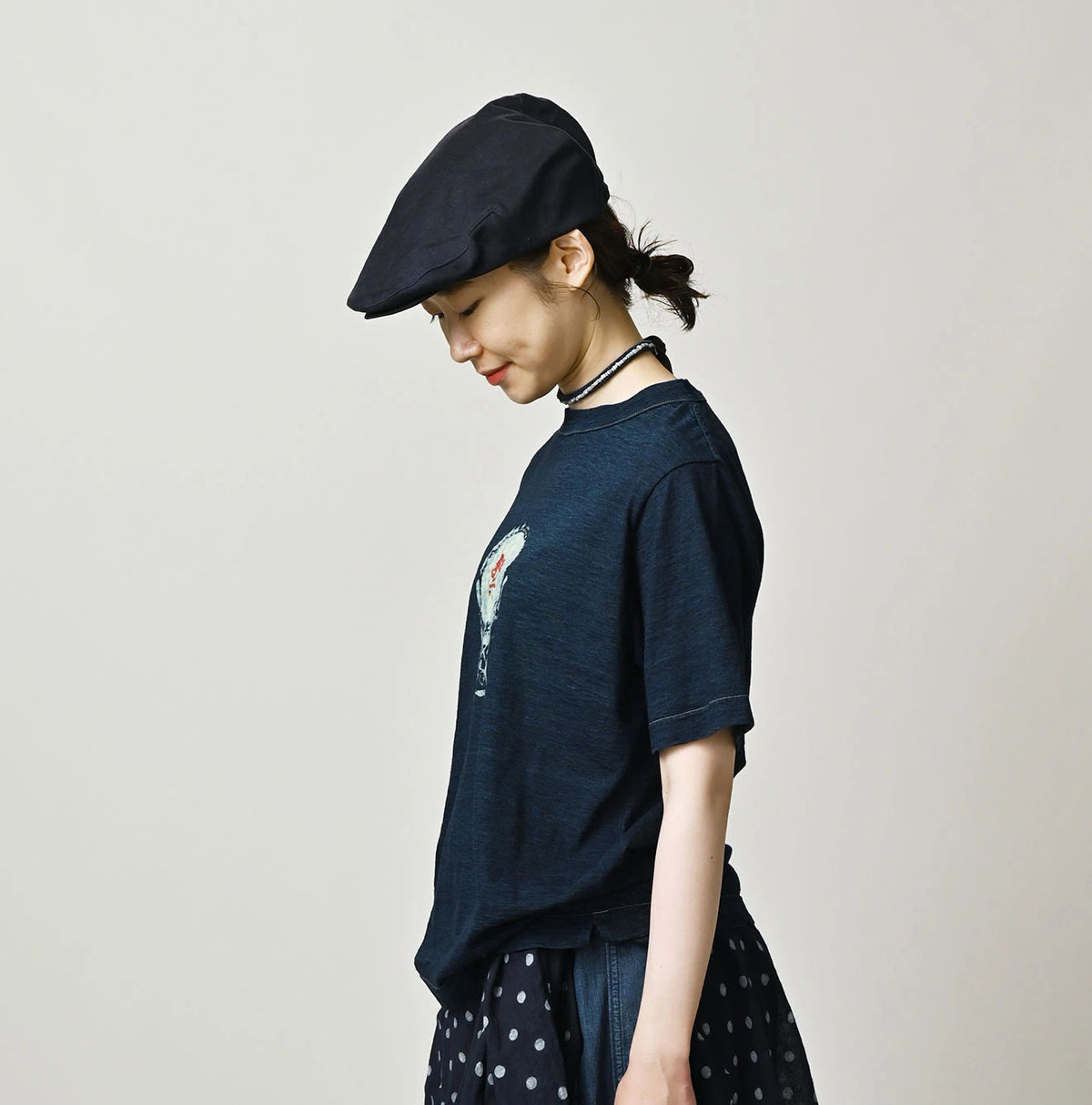 Su.zu.mi. Indigo Taiko-Yaro 908 45 Star T-Shirt