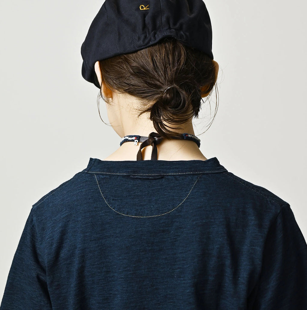 Su.zu.mi. Indigo Taiko-Yaro 908 45 Star T-Shirt