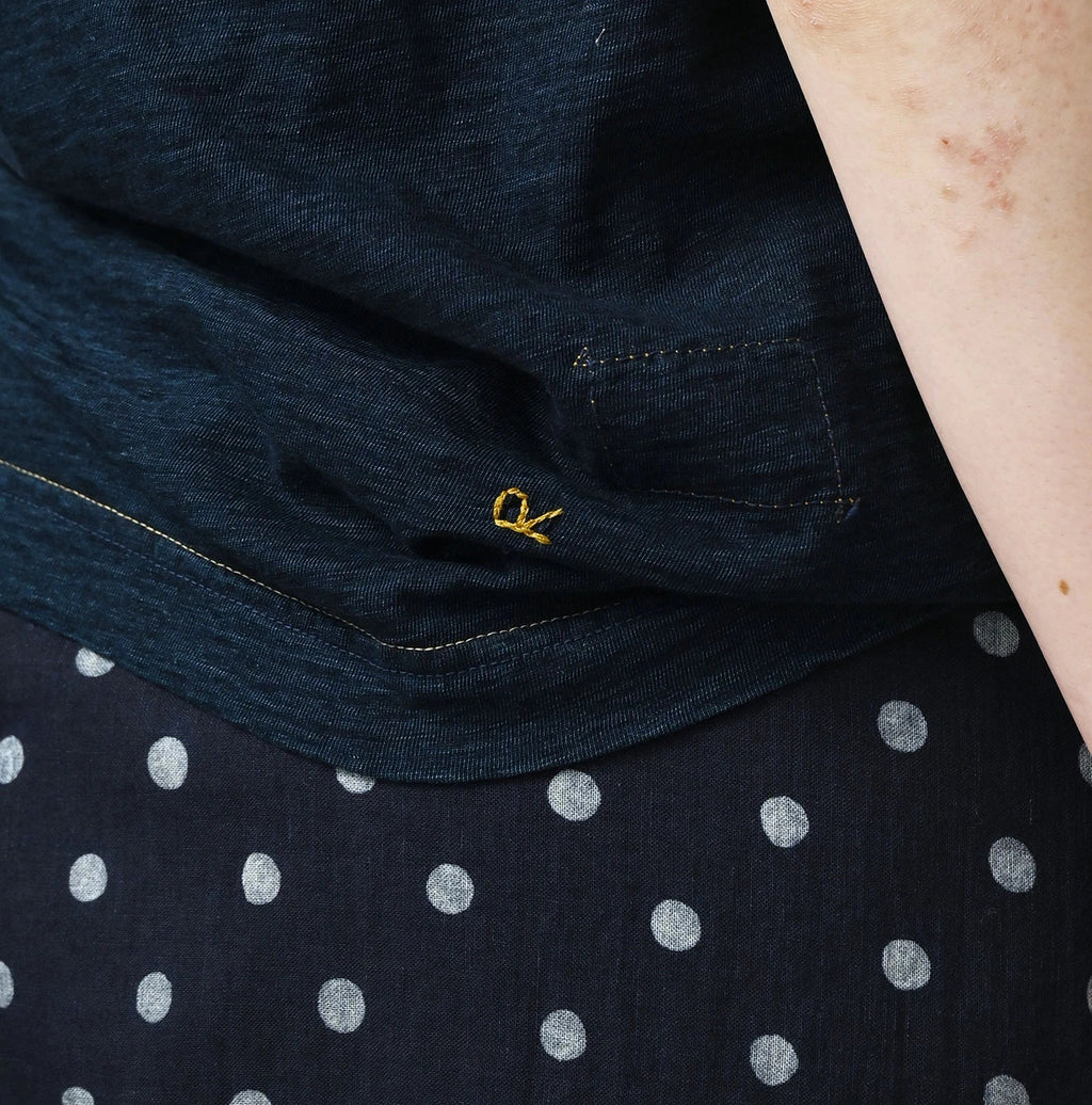 Su.zu.mi. Indigo Taiko-Yaro 908 45 Star T-Shirt