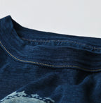 Su.zu.mi. Indigo Taiko-Yaro 908 45 Star T-Shirt