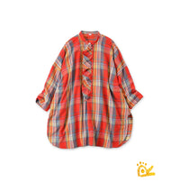 ONEONE Iroiro Indian Flannel Frill Tunic