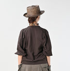 Zimbabwe Cotton Puff T-shirt Female Model