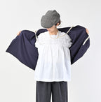 Zimbabwe Cotton Reversible Square Cardigan Female Model