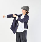 Zimbabwe Cotton Reversible Square Cardigan Female Model