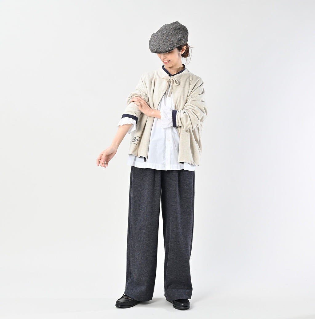 Zimbabwe Cotton Reversible Square Cardigan Female Model