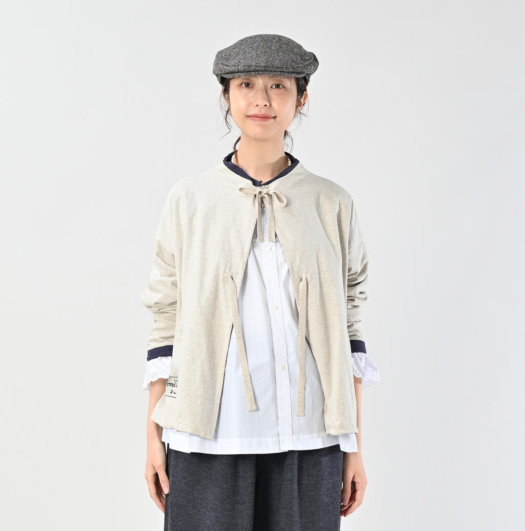 Zimbabwe Cotton Reversible Square Cardigan Female Model