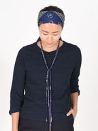 SA Indigo Zimba Cotton Square 3/4 Sleeve T-Shirt