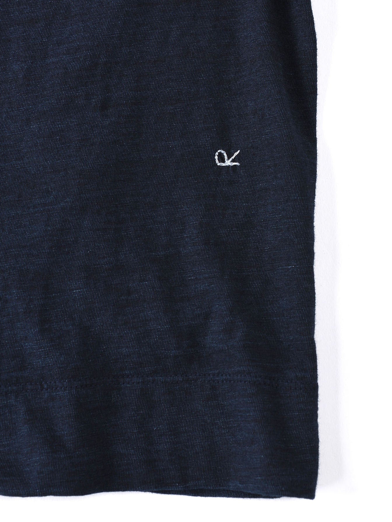 SA Indigo Zimba Cotton Square 3/4 Sleeve T-Shirt