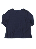 SA Indigo Zimba Cotton Square 3/4 Sleeve T-Shirt