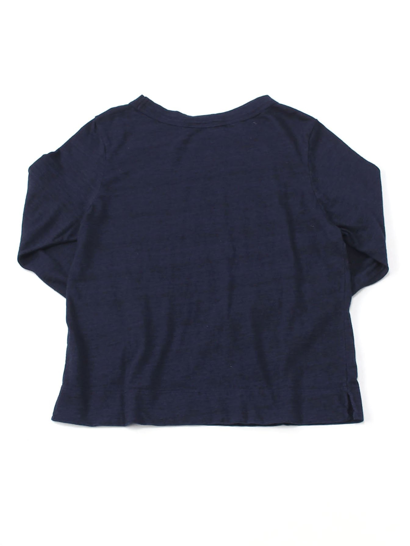 SA Indigo Zimba Cotton Square 3/4 Sleeve T-Shirt