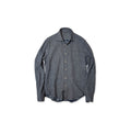 FuwaFuwa Double Woven 908 Loafer Shirt Indigo Houndstooth