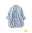 ONEONE Futatabi Okome Denim Frill Tunic Tan