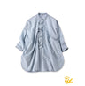 ONEONE Futatabi Okome Denim Frill Tunic Tan