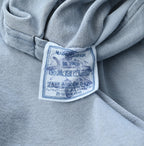 ONEONE Futatabi Okome Denim Frill Tunic Tan Detail