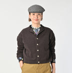 Cashmere Cardigan Female Model