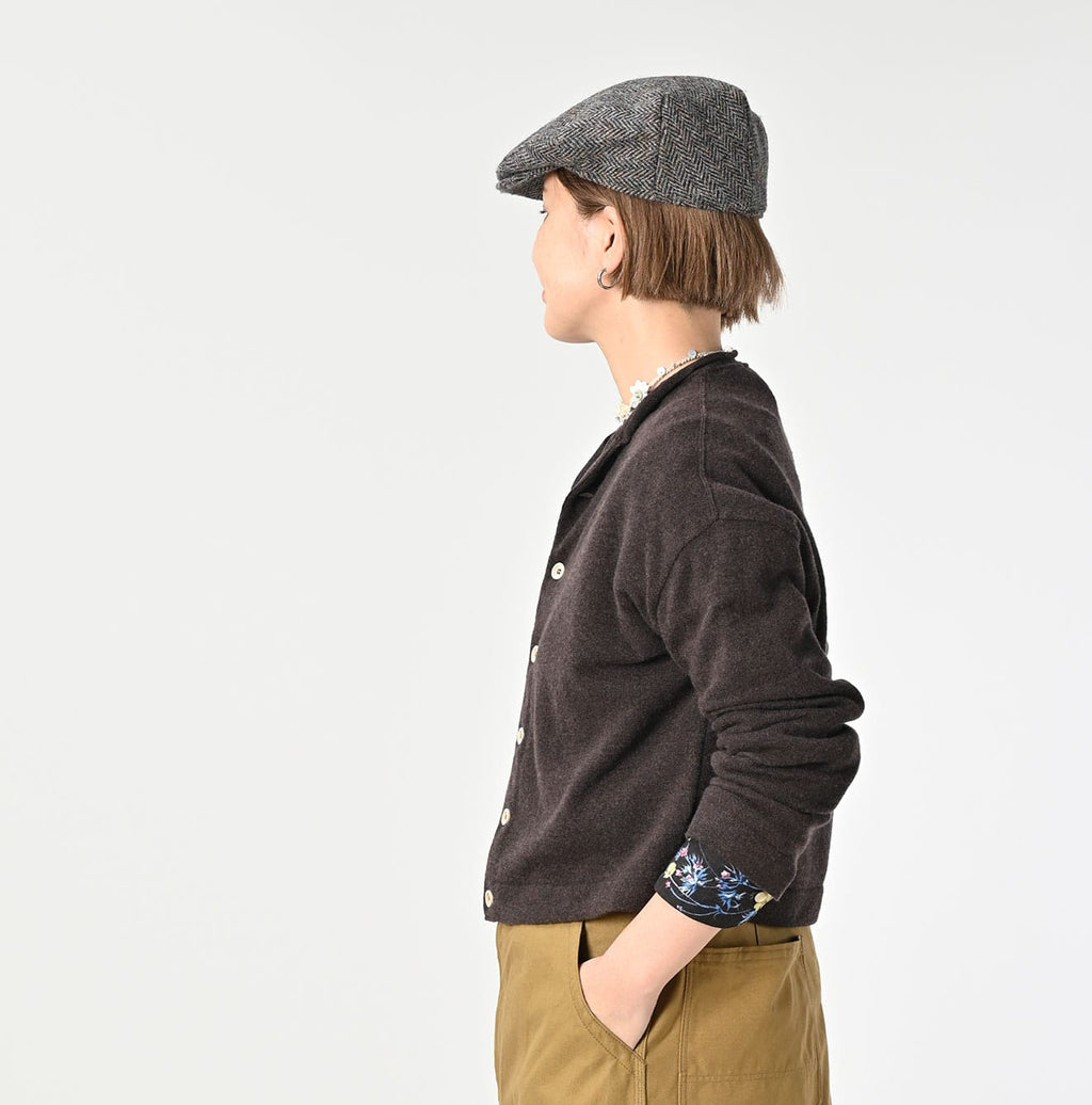 Cashmere Cardigan Female Model