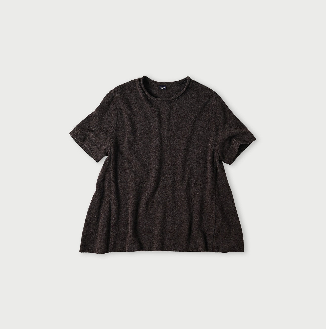 Cashmere T-shirt Dark Brown Top