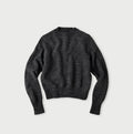 Shetland Boiled Wool Sweater Charcoal
